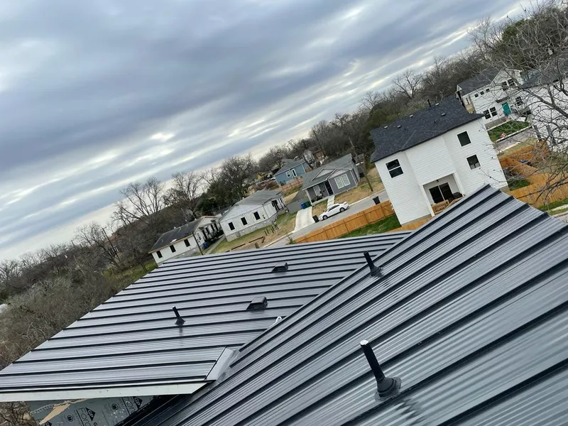 Standing seam metal roof panels with vents for Skylight Repair in Whitehouse
